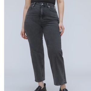 EVERLANE The Curvy Way-High Jean, Size 30 Regular, Washed Black